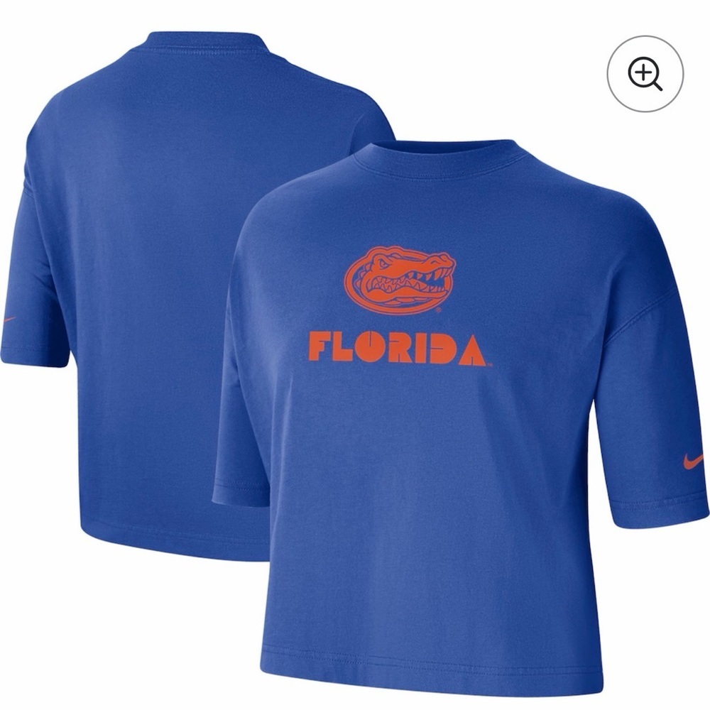 Nike Women's XL Royal Florida Gators Short Sleeve Crop Performance T-Shirt
